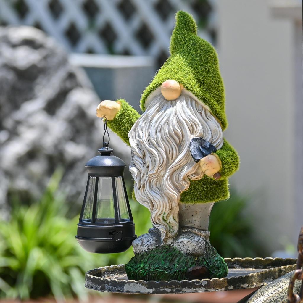 Valery Madelyn Solar Garden Earth Gardening Interior Garden Outdoor No Batteries 20cm Light, Outdoor, Waterproof, Gnome, Fairy, Accessory, Ornament,