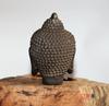 Buddhist Fengshui Iron Carved Buddha Head StatueRare Old Chinese