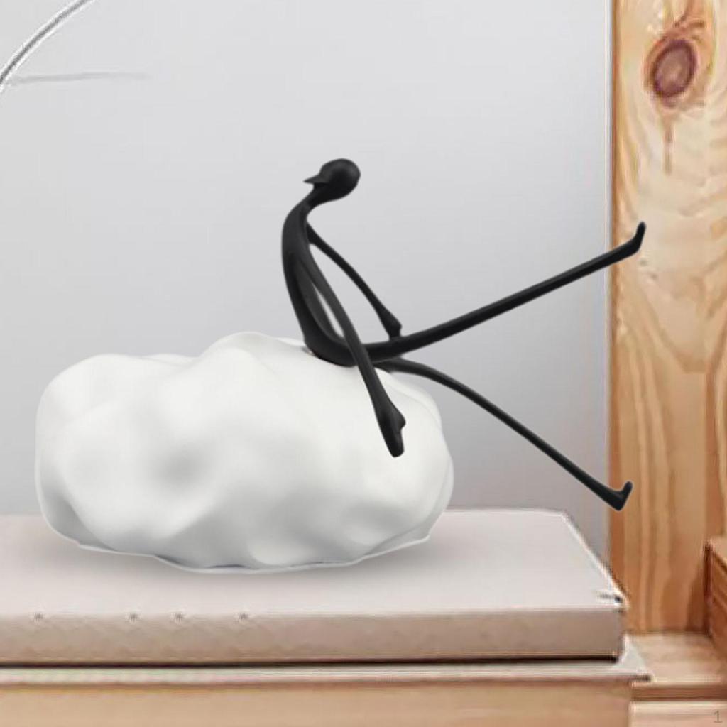 People Statue Creative Modern Home Decor for Housewarming Living Room Office Boating