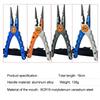 Outdoor Fishing Pliers Wire Cutter Multifunctional Knot Aluminum Alloy Scissor Hook Remover 150g 20CM Fishing Gear