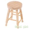 Sale Mini Furniture Dollhouse Simulation Wooden Stool Model Living Room Toy Doll House Furniture Accessor Miniature Kid Toy