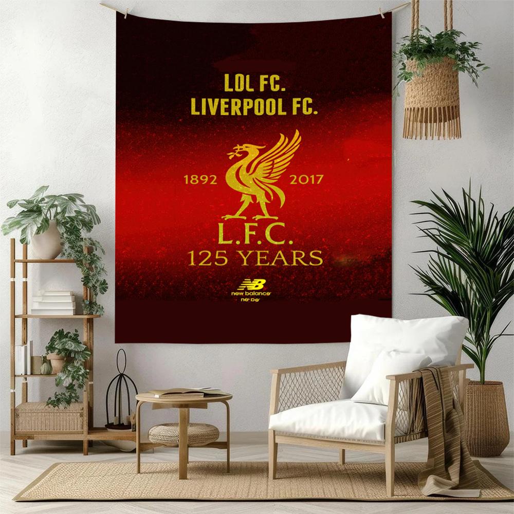 Liverpool Football Club Vægdekoration Vægtæppe Kunst Til Kæledyrsminde Fødselsdag Bryllupsfest Baggrund Familiegave