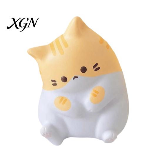 Nervousness Relief Toy Stress Cartoon Cat Soft Stretchy Fat Kitten Squeeze Relaxation Anxiety Reduction Animal Sensory Party Favors Gadget
