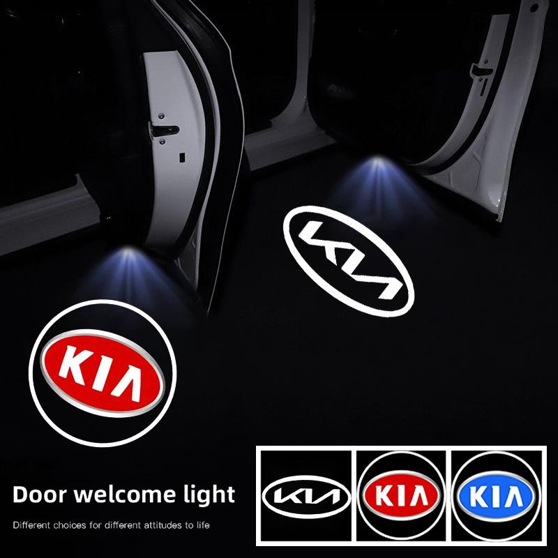 IYWD1 2Pcs Car Door Projector Lamps Welcome Lights Accessories For Kia KN GT-Line Sportage Ceed Rio Picanto Sorento Soul Cerato Venga