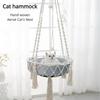 Pet Supplies Pet Hammock Cat Swing Handwoven Cotton Rope Cat Hanging Basket Cat Hanging Rope Nest Indoor Hanging Basket