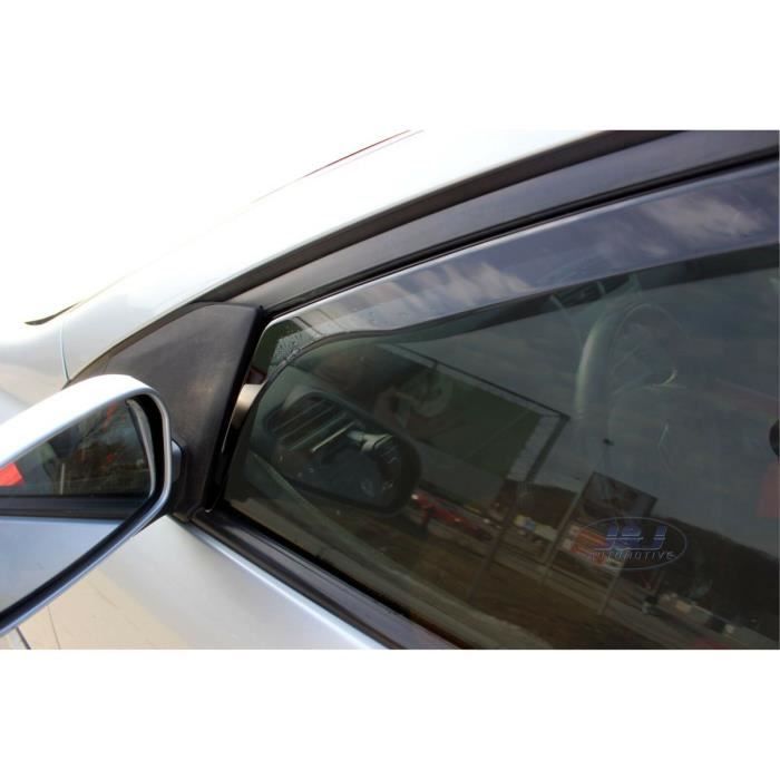 Déflecteurs D'air - J&J AUTOMOTIVE - Honda Civic 3P - Fumé - Acrylique Renforcé - Installation Facile