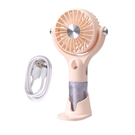 Mini Mist Spray Handheld Fan 100 Speeds Adjustable Portable Summer Misting Cooling Fan USB Rechargeable Travel Outdoor Personal Fan