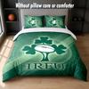 Ireland Rugby Design Bed Bedding Set 1 Duvet Cover + 2 Pillowcases Soft Breathable Household Bed Linens
