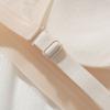 Women's Push Up Thick Pad Bra Peach Cup Breathable Bra Summer Adjustable Bust Backless Bra