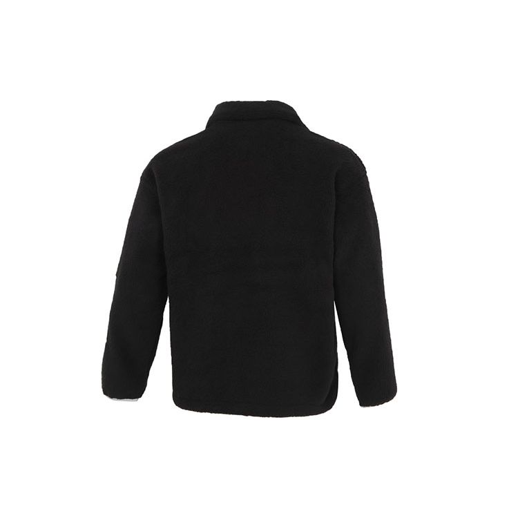 Puma Sherpa Bonded Jacket With Embroidered Logo And Zip Collar Men Outerwear Black 534930-01