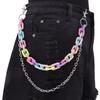 Punk Colorful Star Acrylic Belt Chain For Youth Men Women Summer Fashion Jewelry
