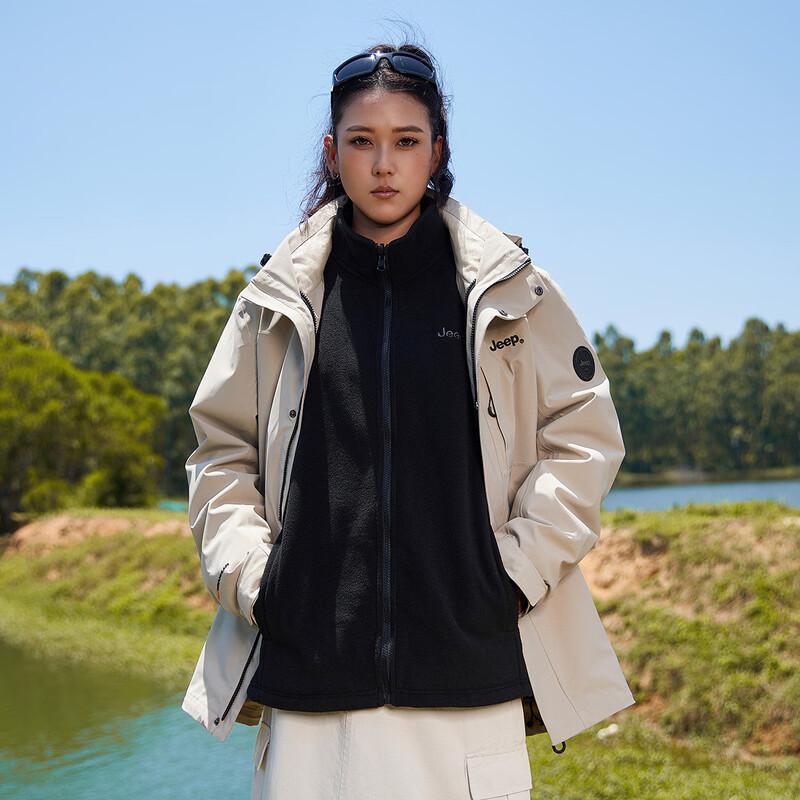 JEEP Men's 3-in-1 Outdoor Waterproof Windproof Jacket