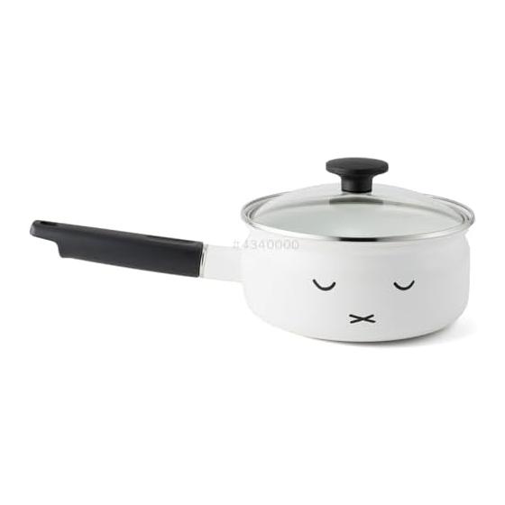 Fuji Enamel One Hand Pot IH Compatible Miffy Face 18cm