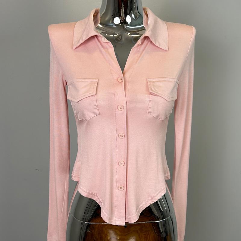 

Приталенный кардиган с лацканами в корейском стиле - Женственный и шикарный One Size розовый