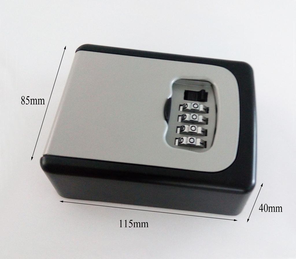 Outdoor Wall Mounted Safe Key Box With Lock & Waterproof Cover Home/Car/Keys