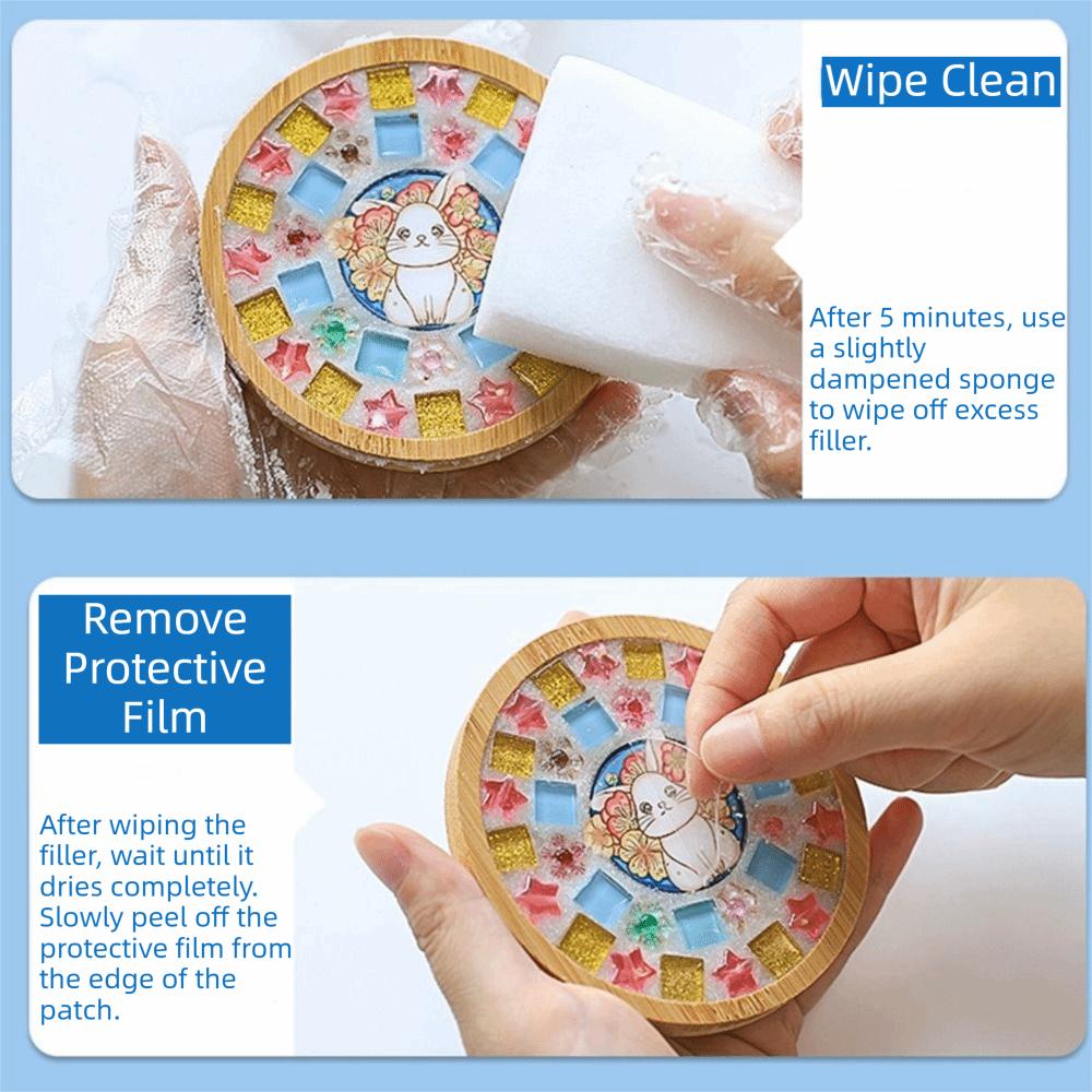 Intellectual Development DIY Mosaic Coaster Kit DIY Mosaic Cup Mat  Hands on And Brainstorming