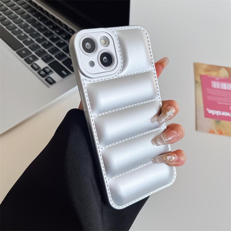 Customized 15Promax Mobile Phone Case with Anti-fall Protection, Macaron X Liquid Design, and Trendy Airbag Feature.