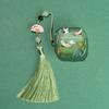 Chinese Wind Crane Tassel Is Suitable for Airpodspro1 Generation Earphone Cover 1/1 Soft Silicone Apple Bluetooth Protective Case