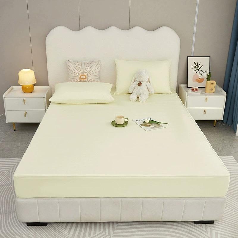 New Enclosed Waterproof Home Mattress Cover Soft Breathable Bed Cover for Single or Double Bed