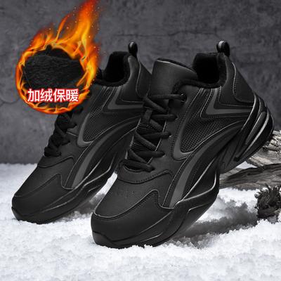 New Autumn and Winter Sports Shoes Men's Summer Waterproof Leather Surface Running Casual Student Travel Shoes Men's Shoes Velvet