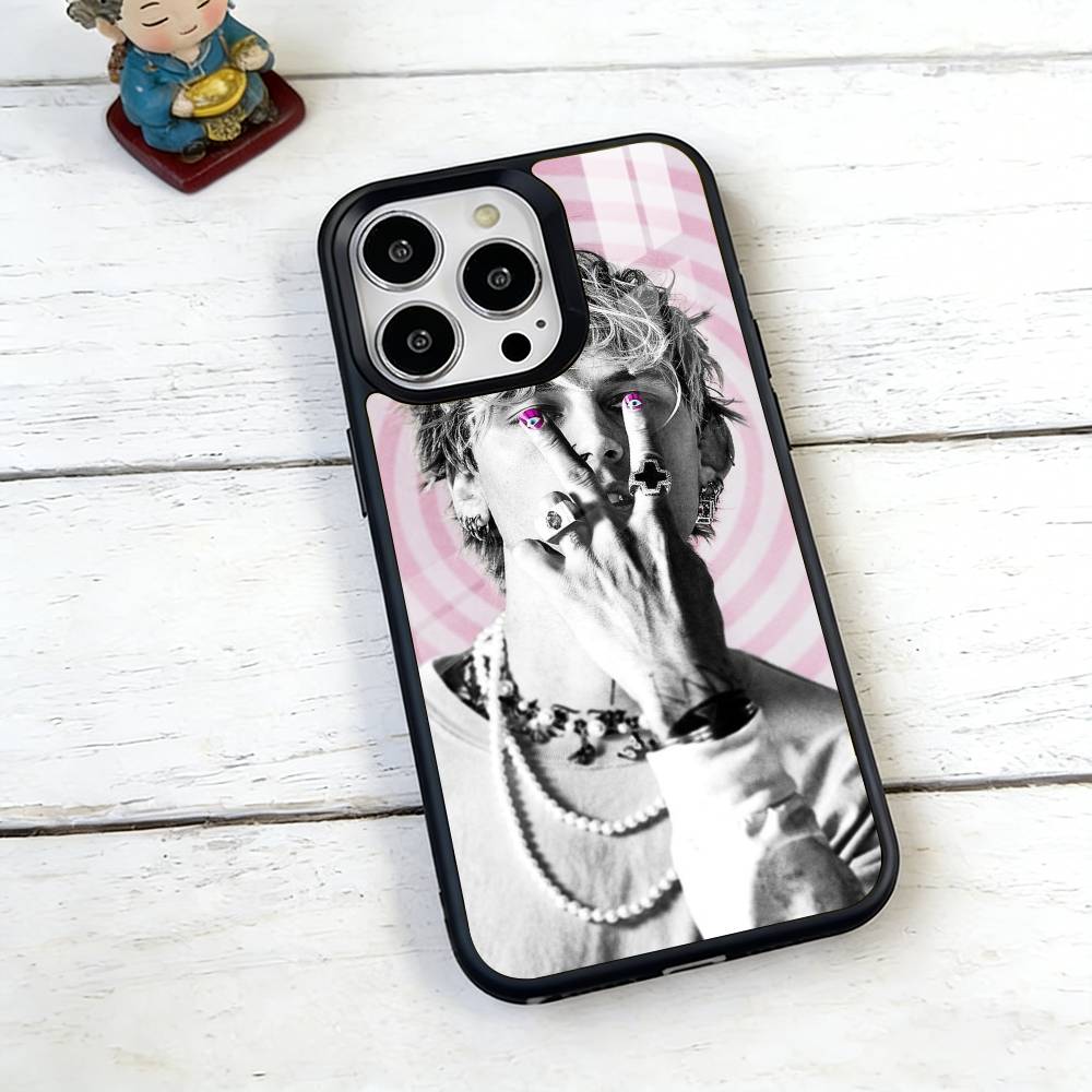 MGK Machine Gun K-Kelly Phone Case For iPhone17,16,15,14,13,12,11 Plus,Pro Magnetic For Magsafe Wireless Charging iPhone11