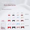 100 Candy Color Resin Bow Nail Art Decorations - Large, Medium & Small Sizes