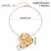 Exaggerated three-dimensional pleated flower choker collar, personalized flower necklace female