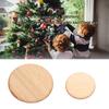 50 Piezas Rodajas Redondas de Madera en Blanco Haya Chip Sin Agujero DIY Hecho a Mano Accesorios de Decoración