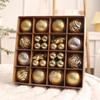 Christmas Ornament Set With Red Green Gray Baubles 6cm 3cm Hanging Decor Tree Home Festive Party Decoration