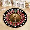 Roulette-Themen-Rundteppich für Spielzimmer, runder Teppich für Zuhause, Sofa, Schlafzimmer, Geschenk