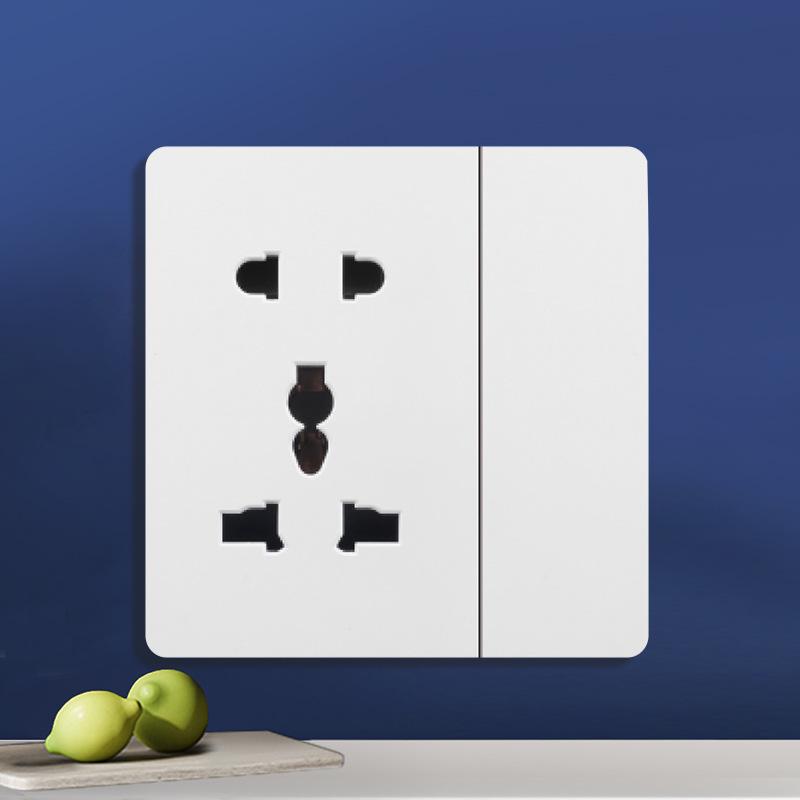 British 13A Multi-Hole Switch & Socket Panel with Type-C Fast Charge for Hong Kong & Macao