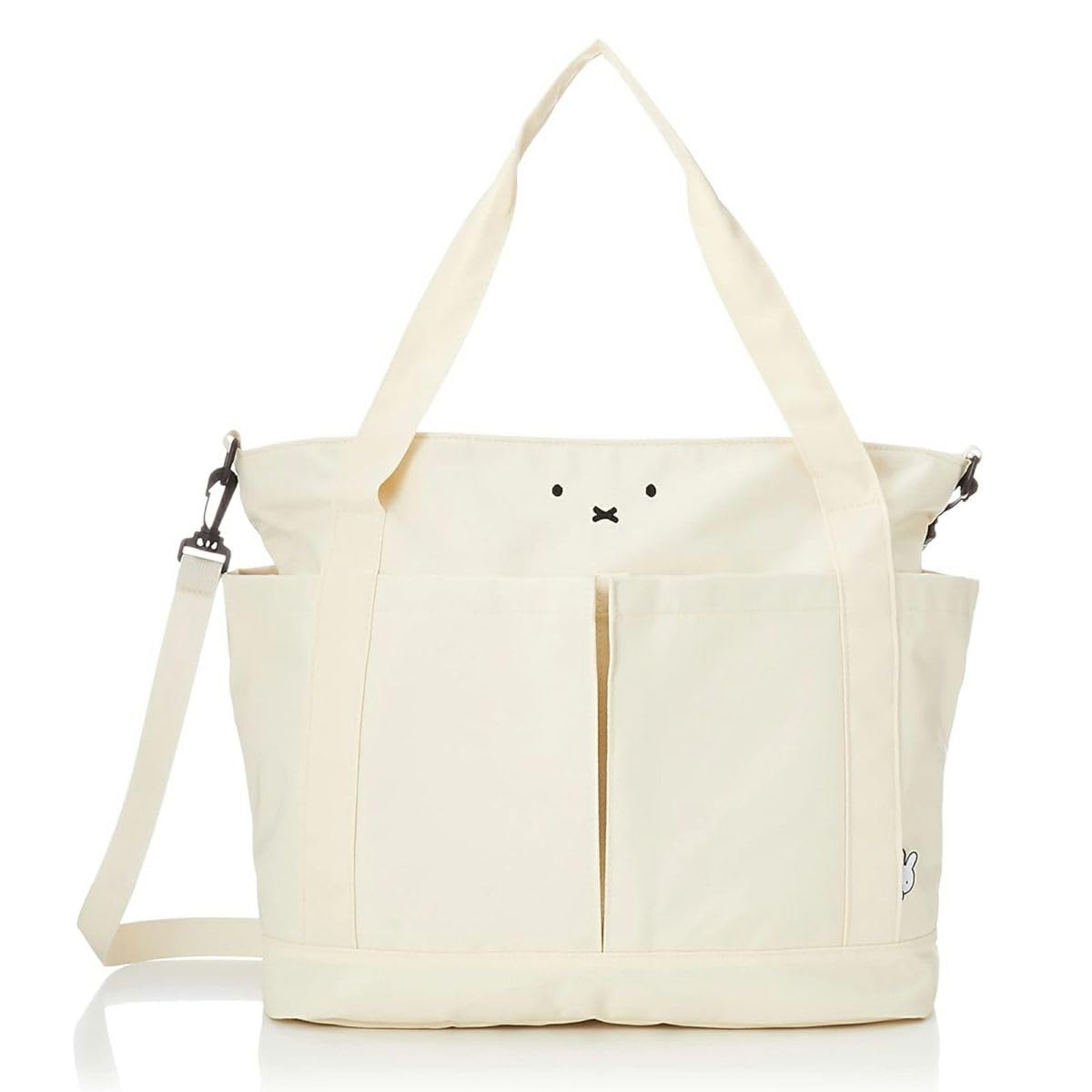 

Tote Shoulder Bag with Shoulder Strap Miffy B185 Face Ivory [Hapitas] Women s