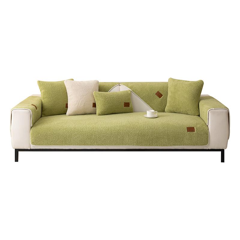 Sofakissen Modernes Sitzkissen Bed & Breakfast Rutschfester Wildleder-Sofabezug Vier Jahreszeiten Universalbezug Stoffkissen