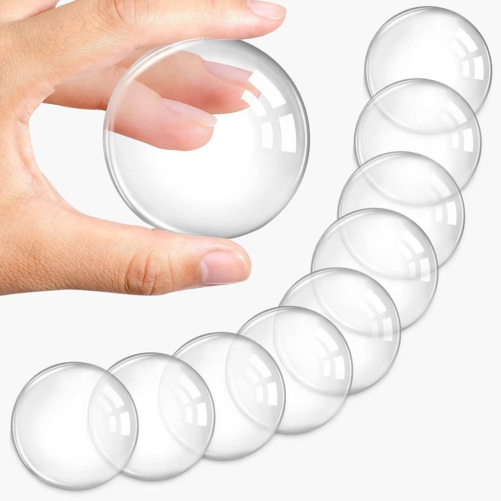Transparenter Türstopper Silikonpad 40x8mm - Selbstklebender Wandschutz für Türgriffe