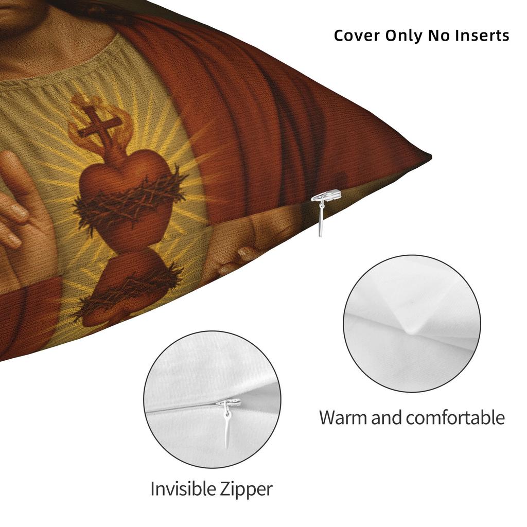 Ewan McGregor jako Ježíš Veselé Velikonoce Povlak na polštář Měkký povlak na polštář Potah na polštář Retro Trendy povlaky na polštář do obývacího pokoje Židle