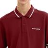 Coach Classic Logo Trim Cotton Polo Shirt Men Tops CBW44-WTG