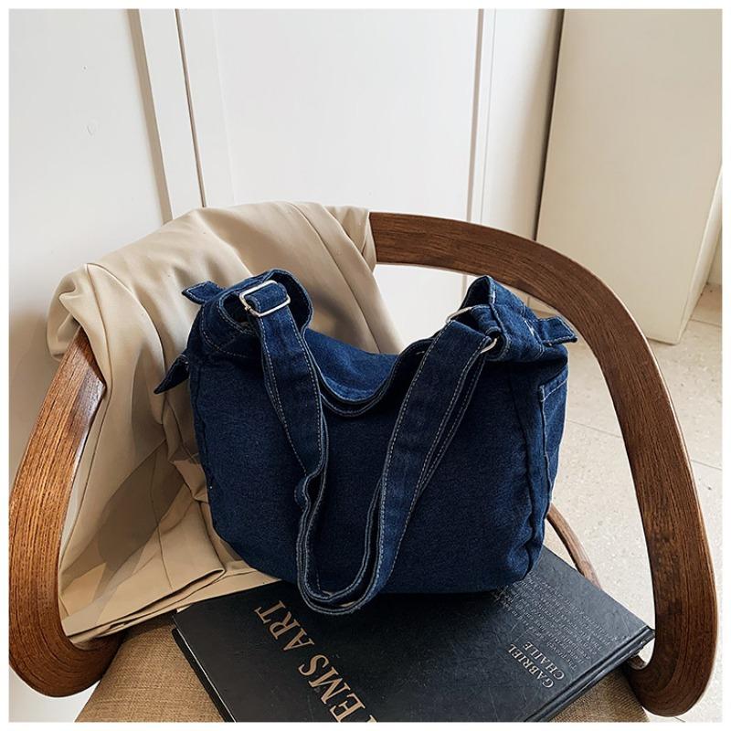 Denim Crossbody Female Literary Large Capacity Shoulder Bag Fashion Bag