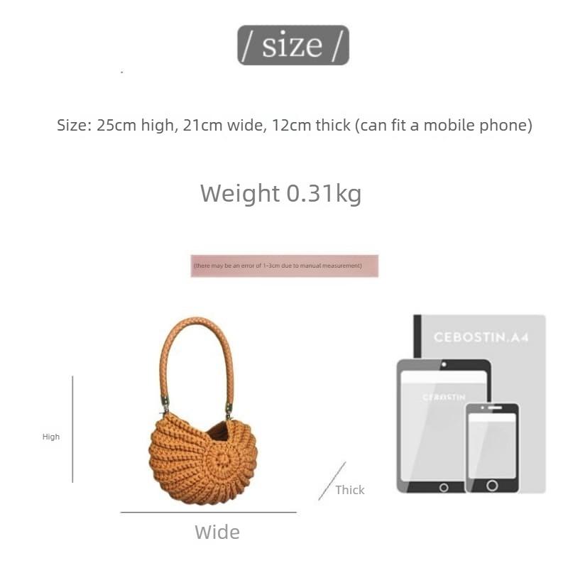 Hand Woven Shell Handbag