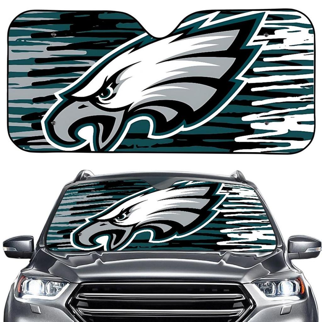 Philadelphia Eagles Car Sun Shade: Custom Printed Aluminum Foil Heat Insulation and Sun Protection.
