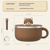 304 Stainless Steel Instant Noodle Bowl with Lid & Water Filter, Cute Large Fast Food Gift Cup for Students.