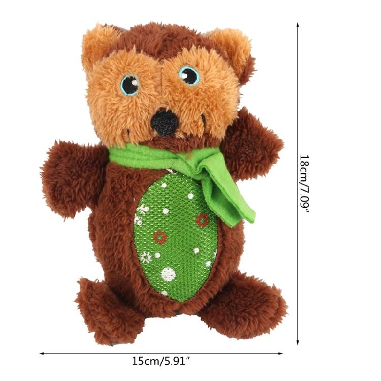 Dog Training Toy Squeak Christmas Gift for Medium Dogs Soft Plush Chew Toys