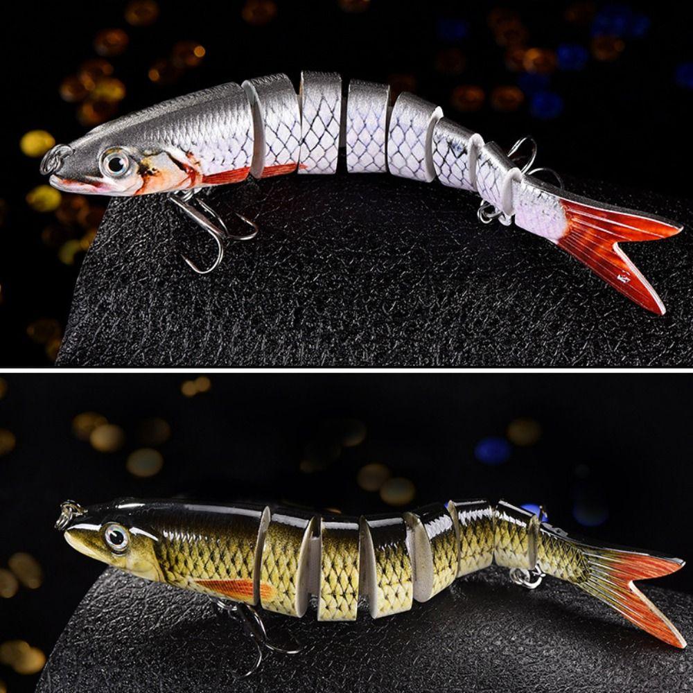 8 Segments 10cm Sinking Wobblers Vibrating Jointed Crankbait Prmeium Hard Vibrating Lures  Trolling