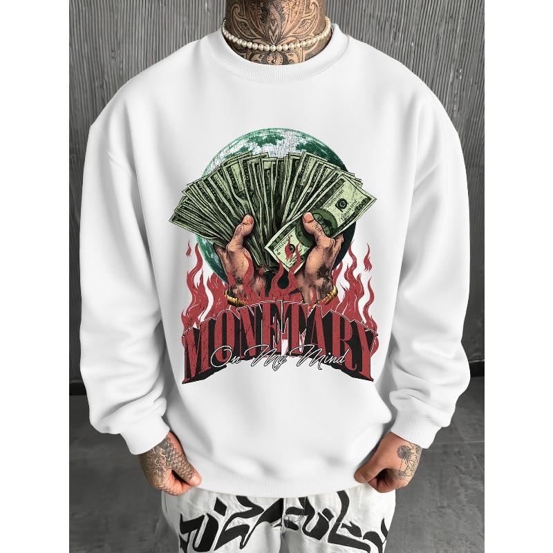Featuring Crafted Heat Transfer Letters Combined with Illustrated Prints, a Trendy Streetwear Sweatshirt for Both Men And Women, Ideal for Gifting