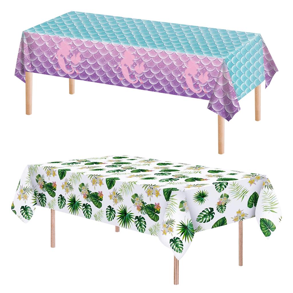 Butterfly Disposable Tablecloth Butterfly Hawaii Mermaid Birthday Party Decor Kids Wedding Party Supplies Baby Shower