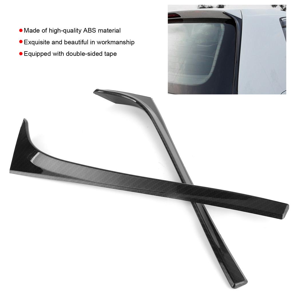 2pcs Rear Window Spoiler Side Wing Trim Cover Car Vehicle Modification Fit for MK7 GTD R 2014‑2018