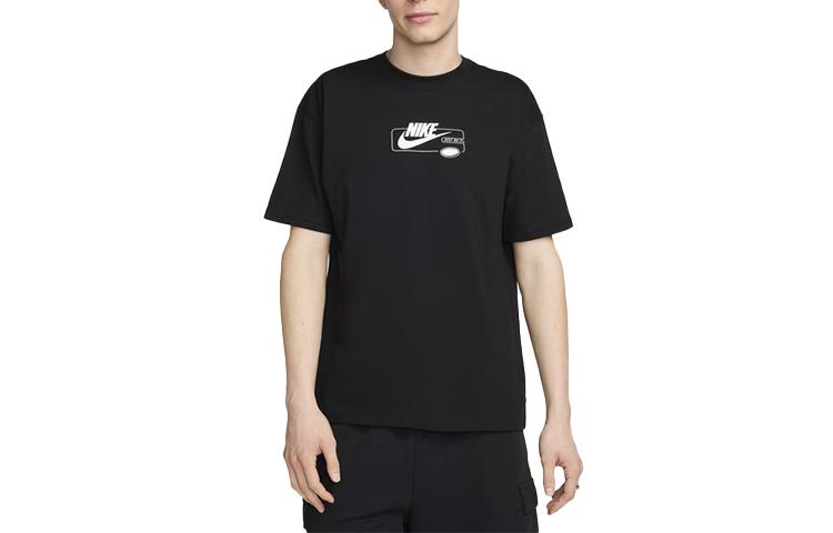 Nike Max90 T Shirts Men s Black Crew Neck Moderate Straight Fit FV4047-010 M