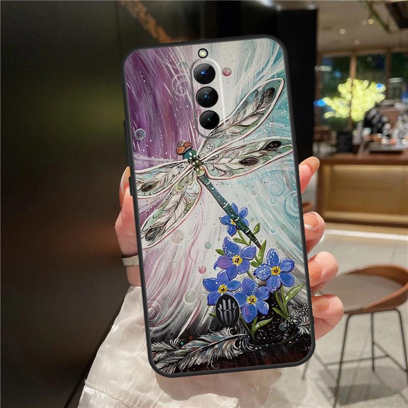 

Чехол с изображением стрекозы для ZTE Nubia Red Magic 11 10 9 8 8S 9S 10S Pro Plus 6 7 6S 7S Для RedMagic 10 Air Чехол Red Magic 5G