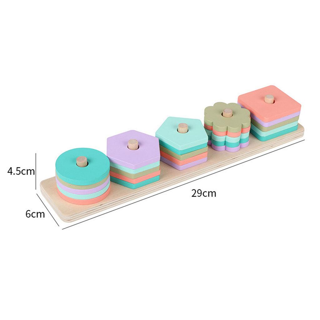 Preschool Toddler Recognition Blocks Matching Puzzle Stacker for Children