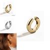 Trendy Geometric Copper Hoop Earrings For Women Stylish And Fashionable Jewelry