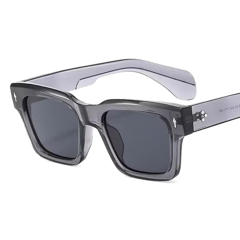 Quadratische coole Sonnenbrille Damen Herren Marke Designer Mode Sonnenbrille Weiblich Männlich Bunt Punk Spiegel